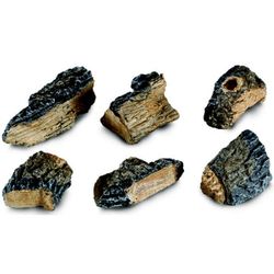 Charred Wood Chips - set of 6