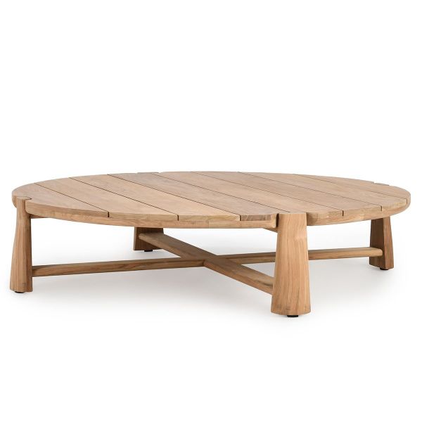 Aston Outdoor Round Coffee Table Natural - 65"