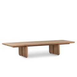 Hudson Outdoor Coffee Table Natural - 63"