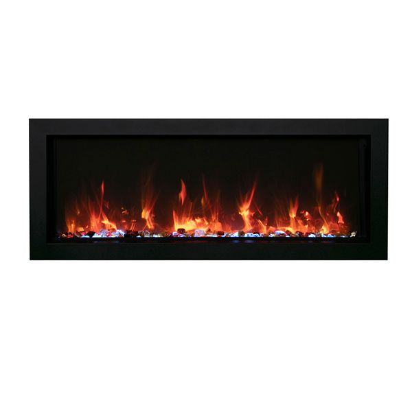 Amantii Remii Extra Slim Indoor/Outdoor Built-In Electric Fireplace