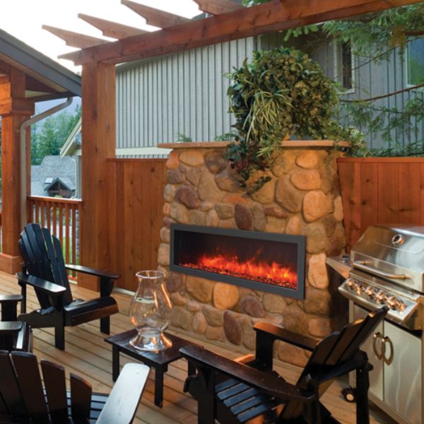 Amantii Slim Built-In Indoor/Outdoor Electric Fireplace image number 0