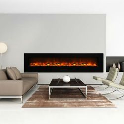 Amantii Wall Mount Linear Electric Fireplace - 100"