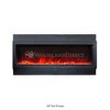Amantii Deep 50" Electric Fireplace - Black Steel Surround