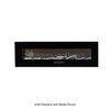 Amantii Wall Mount Linear 100" Electric Fireplace
