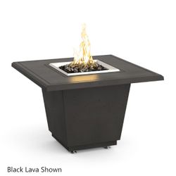 American Fyre Designs Cosmopolitan Square Concrete Fire Table - 36"