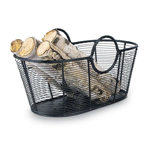 Minuteman Steel Wire Firewood Basket - 12"