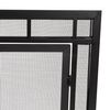 Adams Mission-Style Window Pane Fireplace Door Screen - 44"W x 33"H image number 1