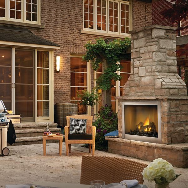 Napoleon Riverside Clean Face Outdoor Gas Fireplace image number 1