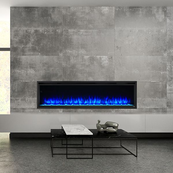 SimpliFire Allusion Platinum Electric Fireplace - 72"