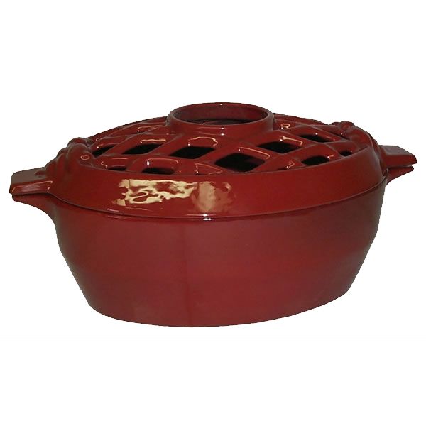 John Wright Cast Iron Wood Stove Steamer Humidifier Pot with Lid