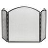 Arched Three-Part Paneling Fireplace Screen - 59" x 38"