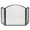 Arched Top Twisted Rope Fireplace Screen - 52"
