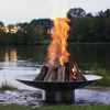 Bella Vita Stainless Steel Wood Burning Fire Pit