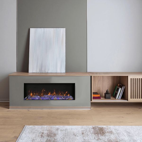Amantii Remii Extra Slim Indoor/Outdoor Built-In Electric Fireplace