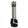 Black Wrought Iron 4 Piece - Fireplace Tool Set