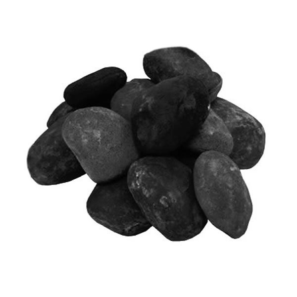Black Ceramic Fiber River Rocks image number 0