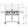 Bull Brahma Cart-Mount Gas Grill image number 3