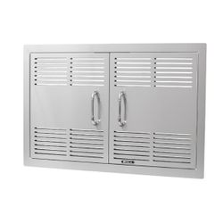 Bull Outdoor Dual Lined Vented Double Door - 30"