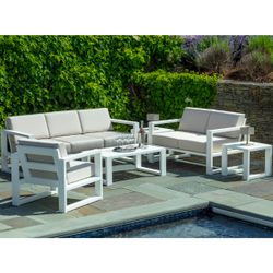 Seaside Casual MIA Collection Patio Furniture - White Frame