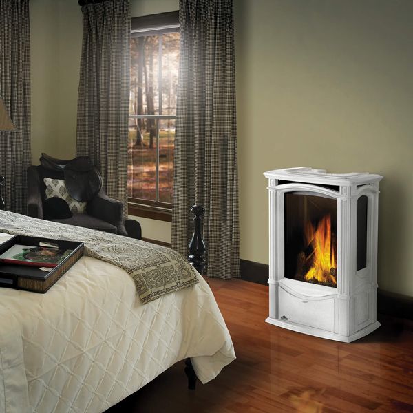 Napoleon Castlemore Direct Vent Cast Iron Gas Stove - Winter Frost image number 0