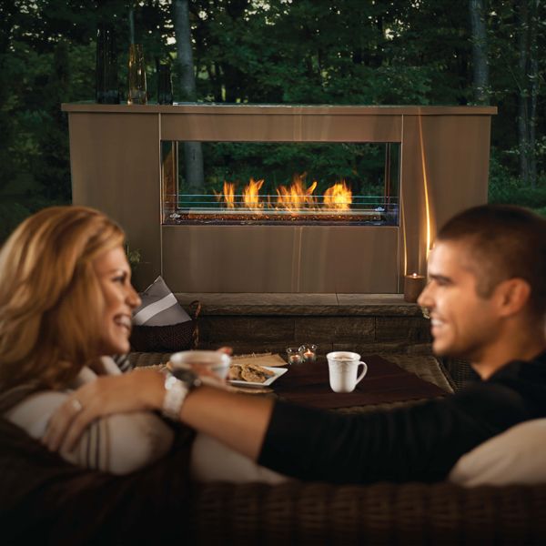Napoleon Galaxy Outdoor Linear See-Thru Gas Fireplace - 48" image number 1