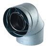 Galvalume 45 Degree Direct Vent Pipe Elbow - 5" Dia image number 0