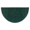 Green Flame Half Round  Polyester Fireplace Hearth Rug - 4' image number 0