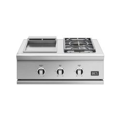 DCS Liberty Built-In Griddle and Side Burner - 30"