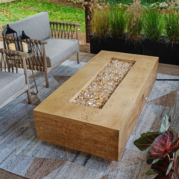 FlameCraft Tuscan Rectangular Gas Fire Pit