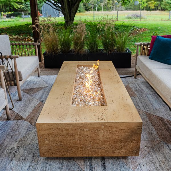 FlameCraft Tuscan Rectangular Gas Fire Pit