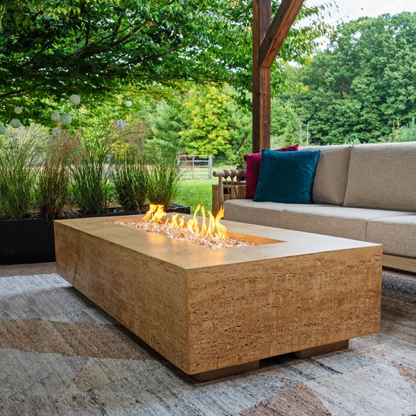 FlameCraft Tuscan Rectangular Gas Fire Pit