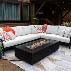 FlameCraft Zen Rectangular Gas Fire Pit