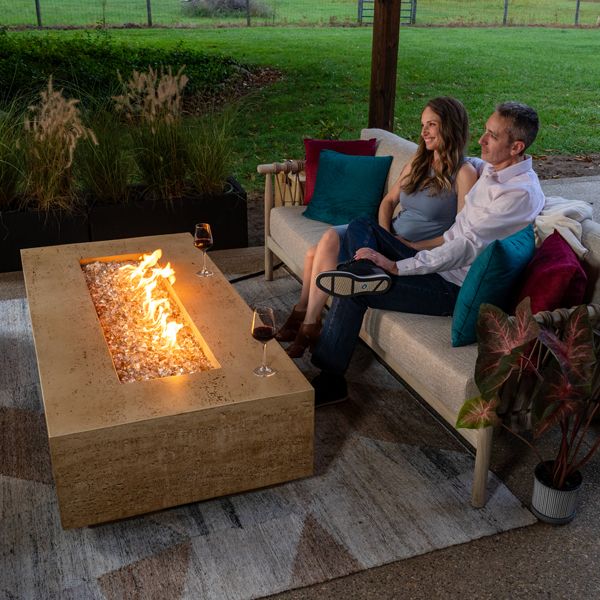 FlameCraft Tuscan Rectangular Gas Fire Pit