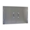 Double Stainless Steel Door - 33" x 22"