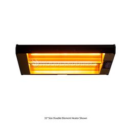 Detroit Radiant ELX Series High Output Medium Wave Electric Infrared Heater - 2 Element