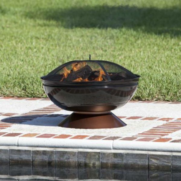 Degano Round Wood Burning Fire Pit | Woodland Direct