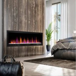 Dimplex Multi-Fire Slim Linear Electric Fireplace – 60”