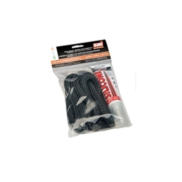 Drolet Black Door Gasket and Adhesive Replacement Kit - 5/8"