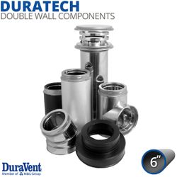 6" DuraVent DuraTech Galvanized Steel Chimney Components