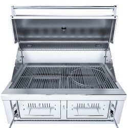 Sunstone Gas-Hybrid Dual Zone Charcoal/Wood Grill - 42"