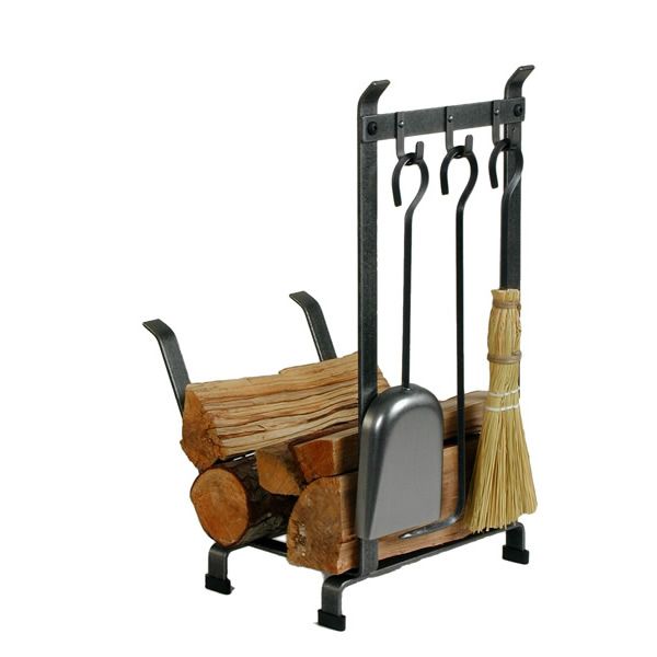 Enclume Country Home Indoor Firewood Rack with Tools