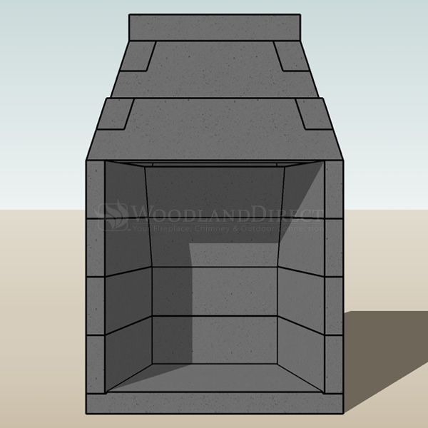 Engineered B-Vent Masonry Fireplace System - 30" image number 2