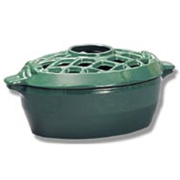 Forest Green Lattice Wood Stove Steamer