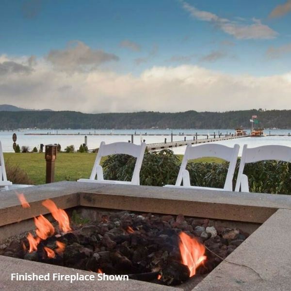 Pre-Engineered Square Masonry Fire Pit - 36" image number 5