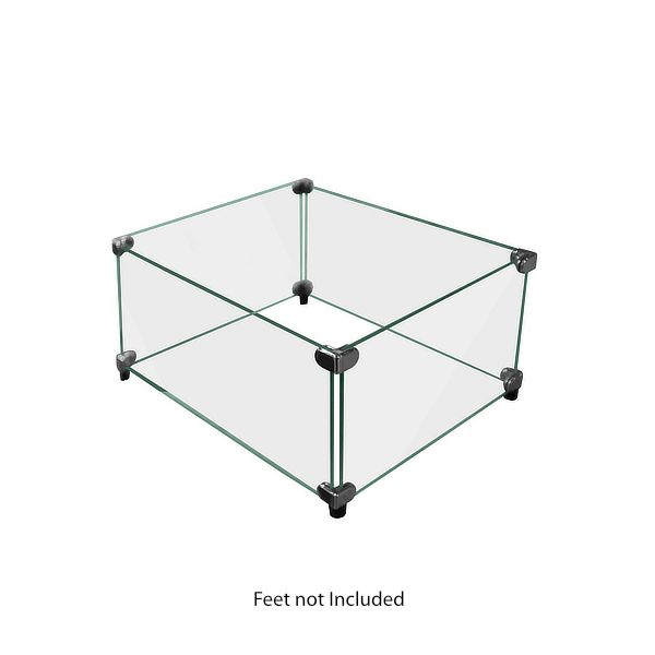 Square Tempered Glass Windshield- 24" x 24"