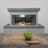 Superior Contemporary See-Through Outdoor Fireplace with Enclosure - Natural Gas