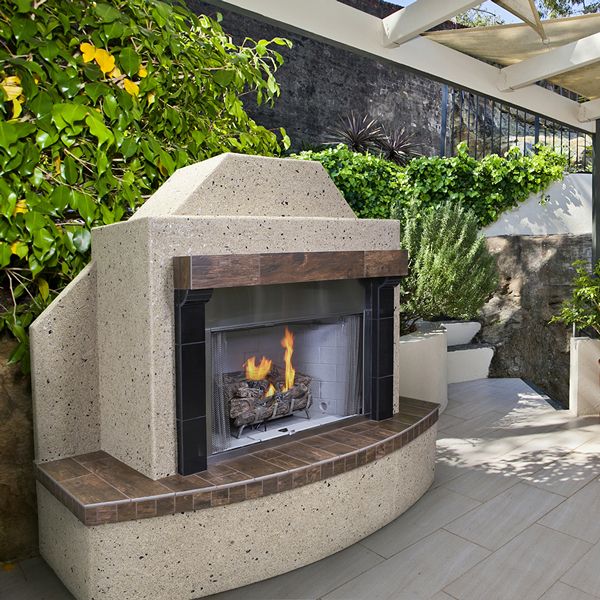 FlameCraft Ready To Finish Traditional Outdoor Gas Fireplace