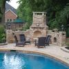 Pre-Engineered Arched Masonry Wood Burning Outdoor Fireplace - 30"