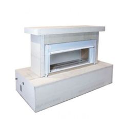 Ready To Finish Contemporary Outdoor Gas Fireplace - LP