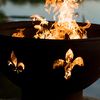 Fleur De Lis Wood Burning Fire Pit